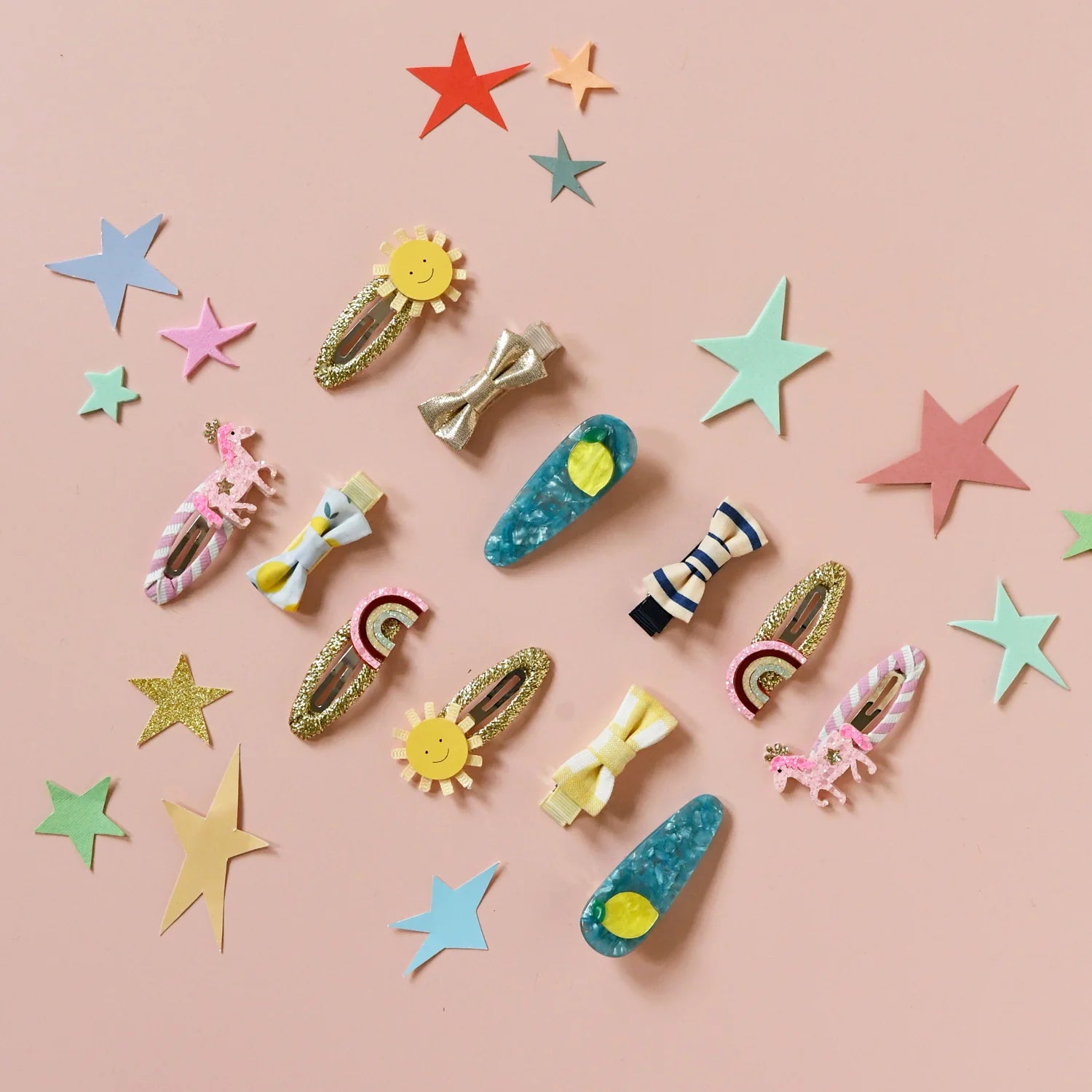 Rockahula Spinki do włosów dla dziewczynki Pink Pony