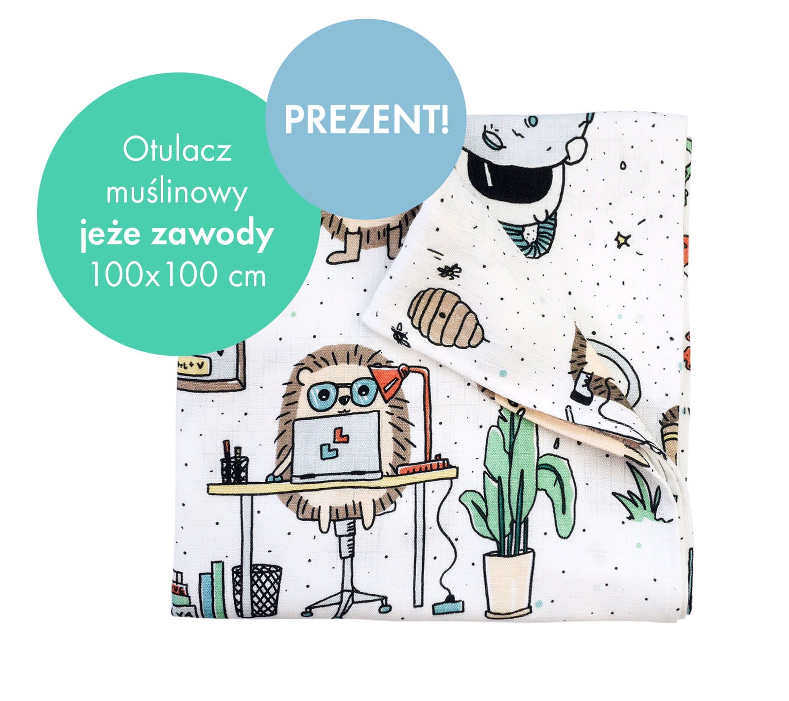 Lullalove Komplet przedszkolaka L- jeże zawody