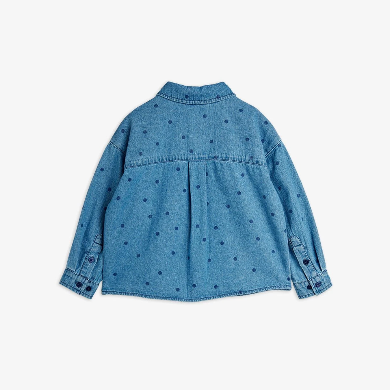 Mini Rodini Koszula dziecięca dżinsowa Denim Blue