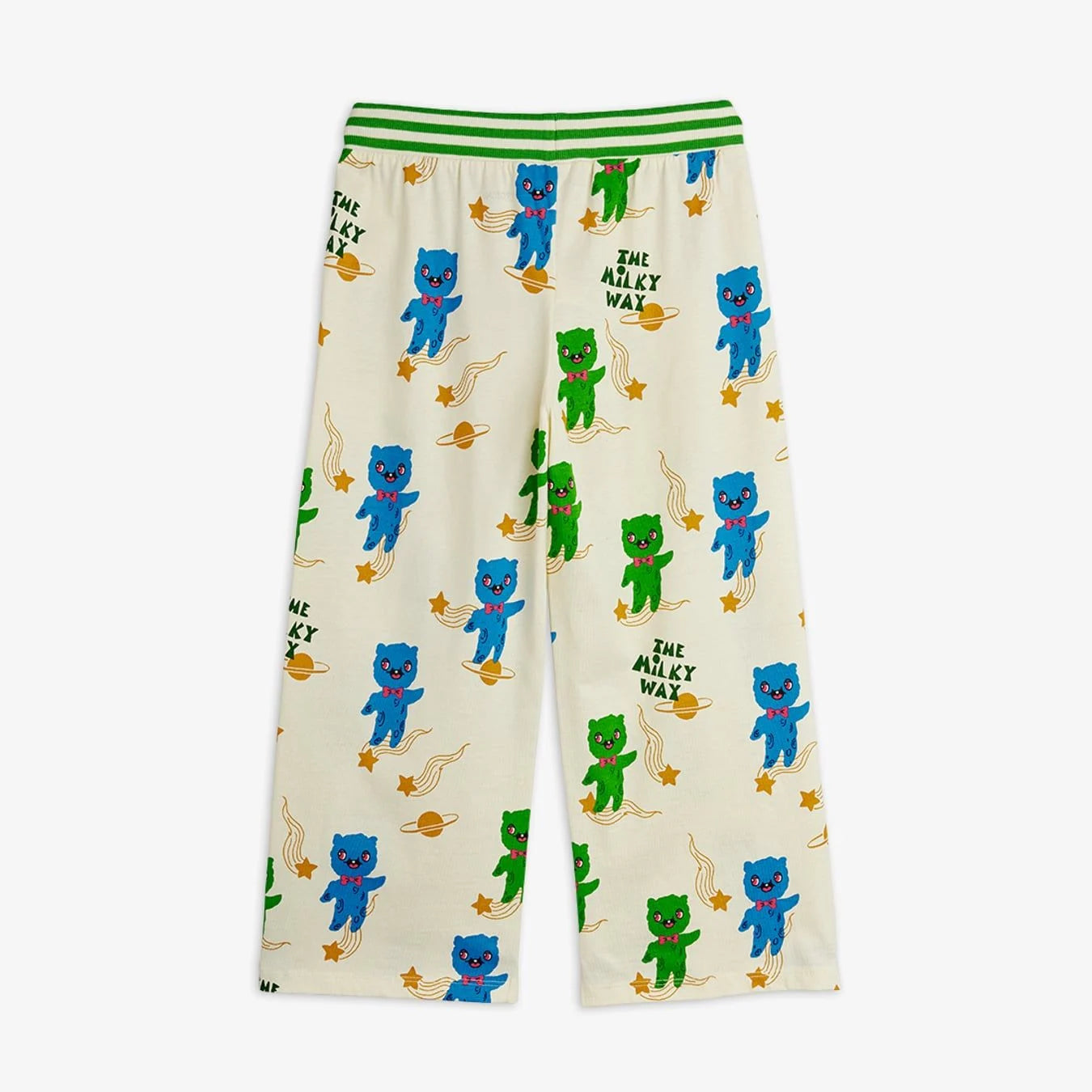 Mini Rodini Spodnie dla dziewczynki Aliens Off-white