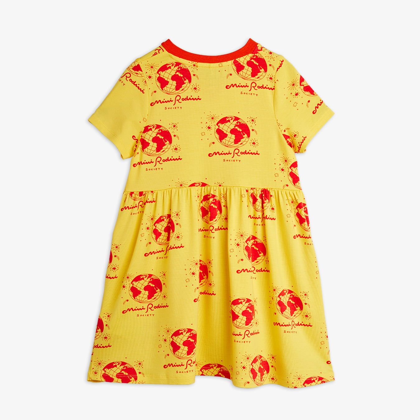Mini Rodini Sukienka dla dziewczynki Society Yellow