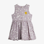 Mini Rodini Sukienka tkana dla dziewczynki Starfall Purple