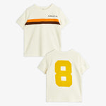 Mini Rodini Koszulka dziecięca z krótkim rękawem Alien City FC 8 Off-white