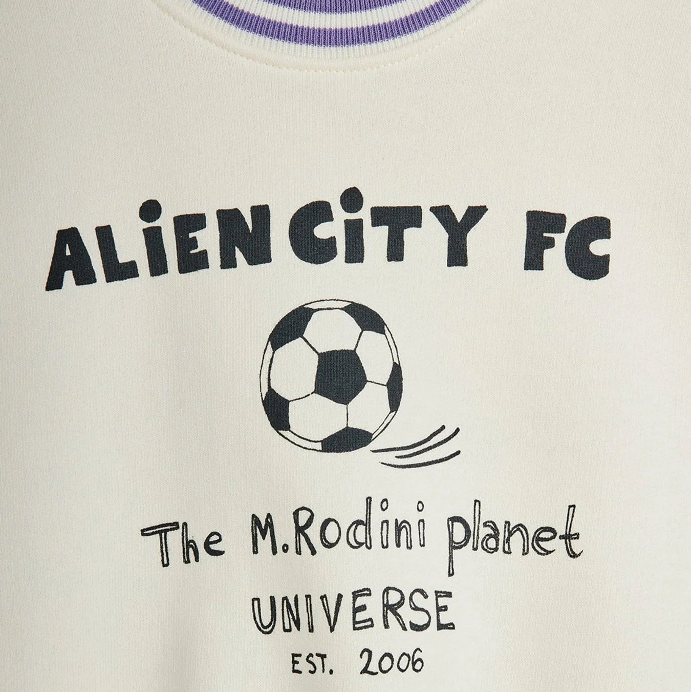 Mini Rodini Koszulka dziecięca bez rękawów Alien City FC Off-white