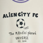 Mini Rodini Koszulka dziecięca bez rękawów Alien City FC Off-white