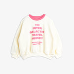 Mini Rodini Bluza dla dziewczynki Travel agency contrast Off-white
