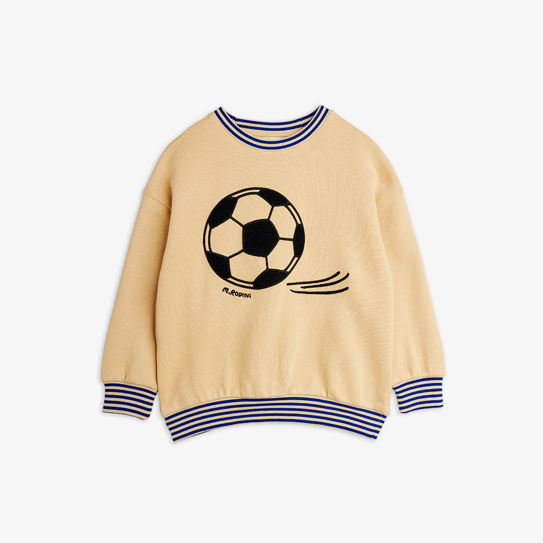 Mini Rodini Bluza dziecięca Football chenille Beige