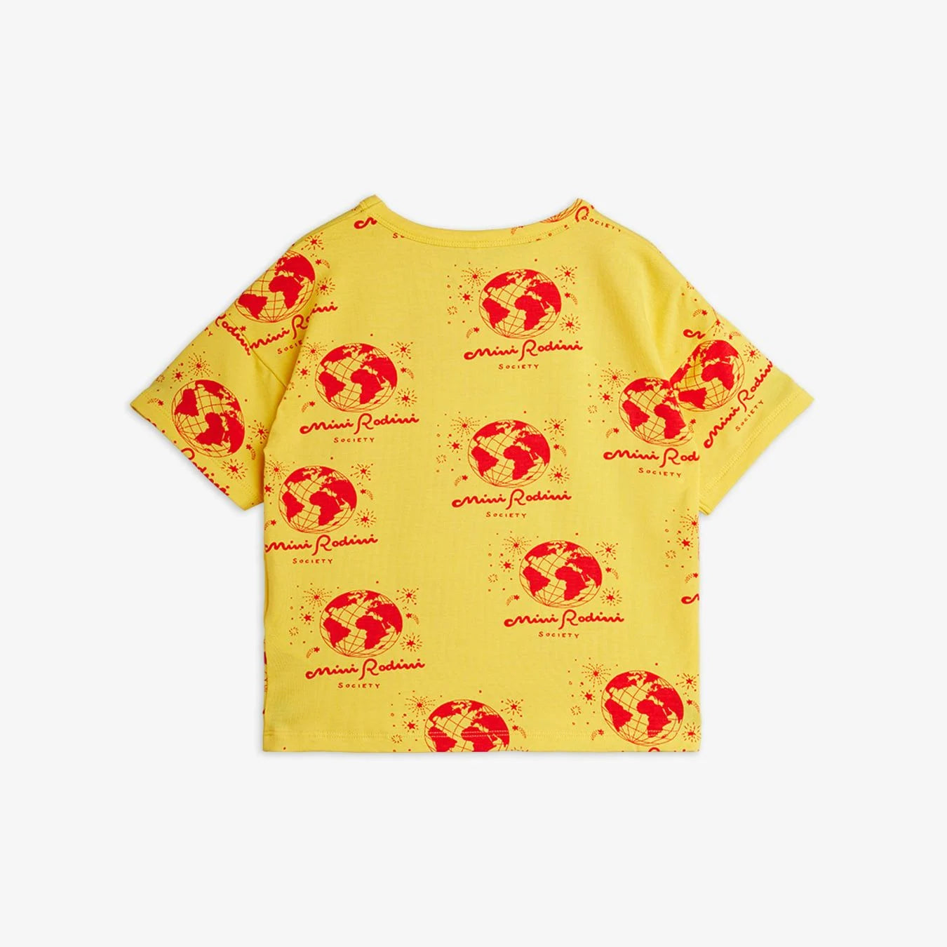 Mini Rodini Koszulka dziecięca z krótkim rękawkiem Society Yellow