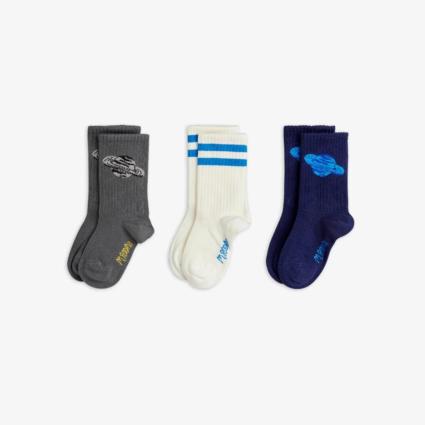 Mini Rodini Skarpetki dziecięce Planet Multi 3-pak