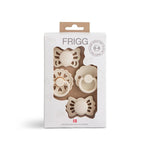 Frigg Smoczki dla niemowlaka Baby’s First Floral Heart 4-pack Cream 0+