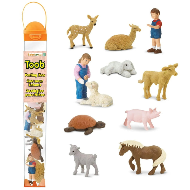 Safari Ltd Figurki dla dzieci w tubie Małe zwierzątka z Mini Zoo