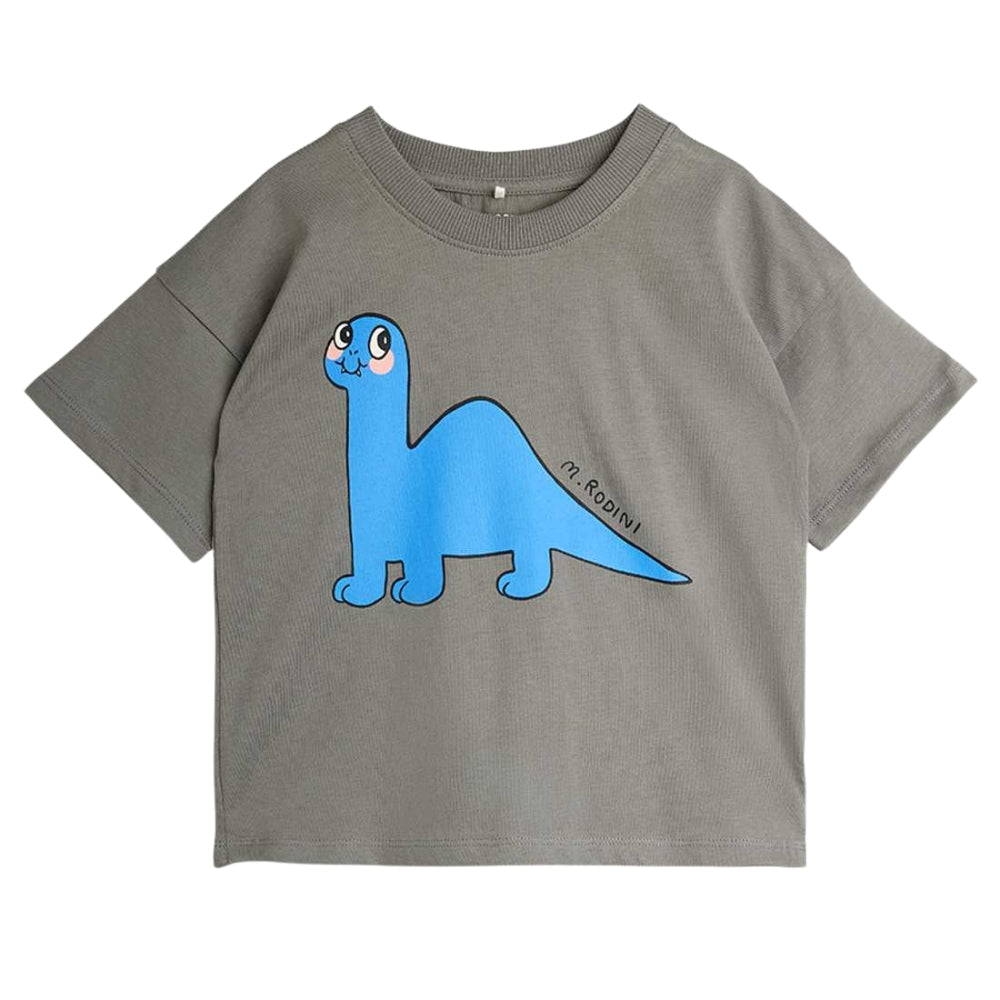 Mini Rodini Koszulka dla dzieci Dino Grey