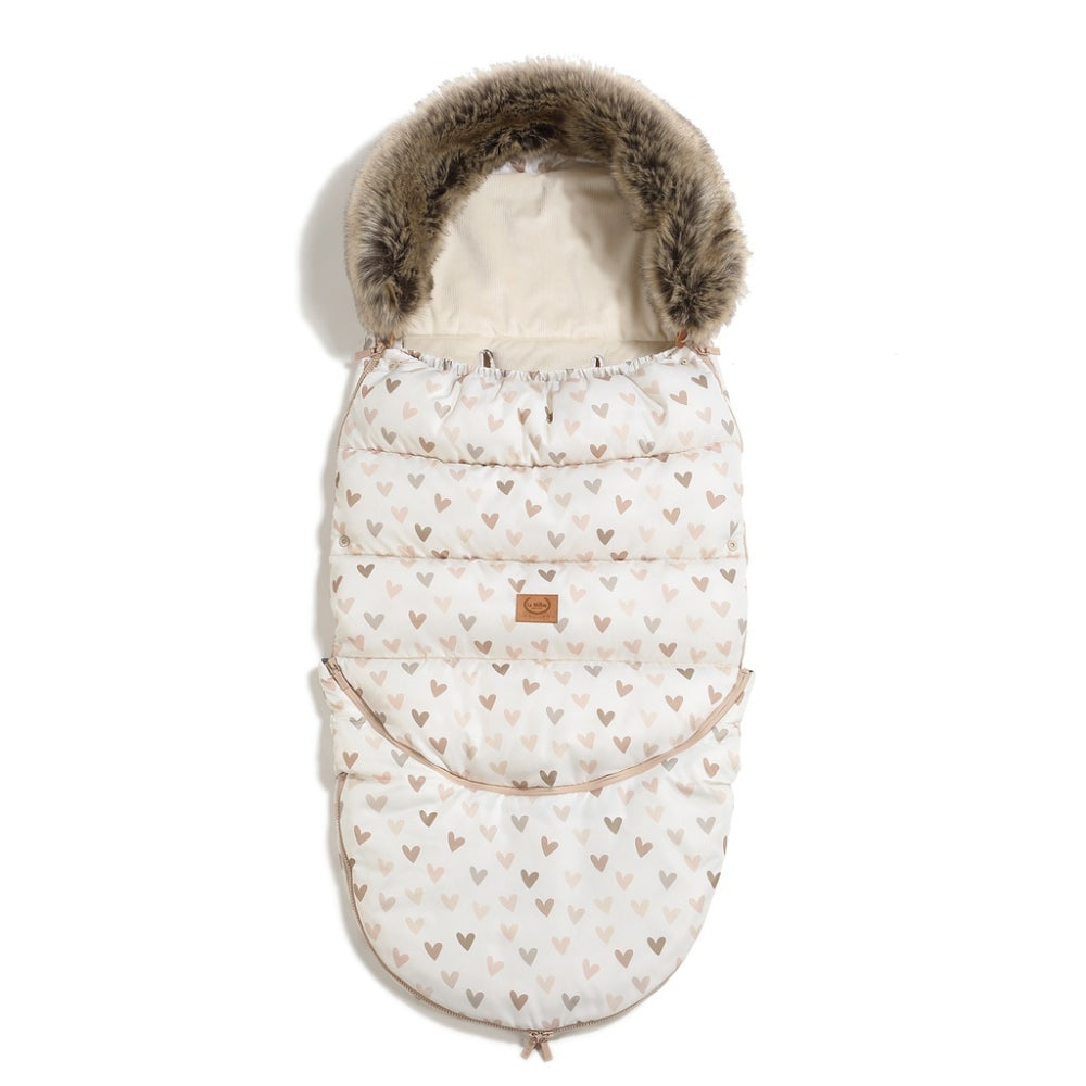 La Millou Śpiworek do wózka Combo Multi Heartbeat Beige
