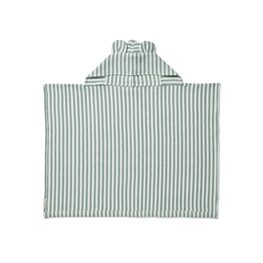 Liewood Ręcznik z kapturkiem stripes Peppermint White
