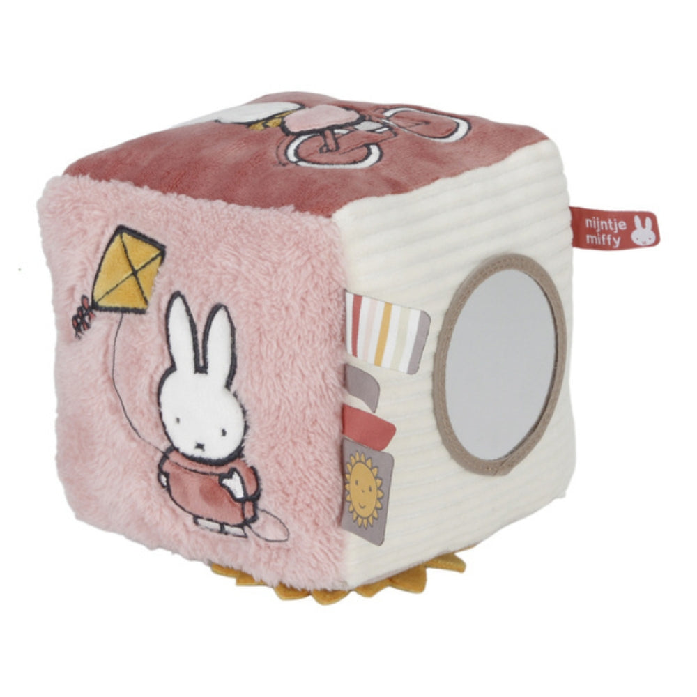 Miffy Tiamo Kostka sensoryczna dla niemowląt Fluffy Pink