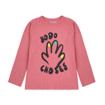 Bobo Choses Koszulka z długim rękawem dla dzieci High Five Pink