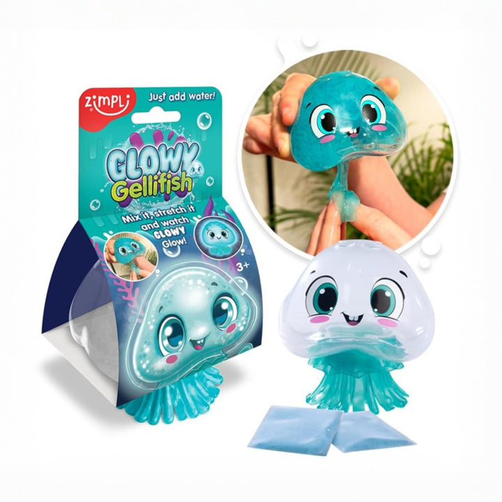 Zimpli Kids Slime dla dzieci głowy Gellifish zabawka świecąca meduza