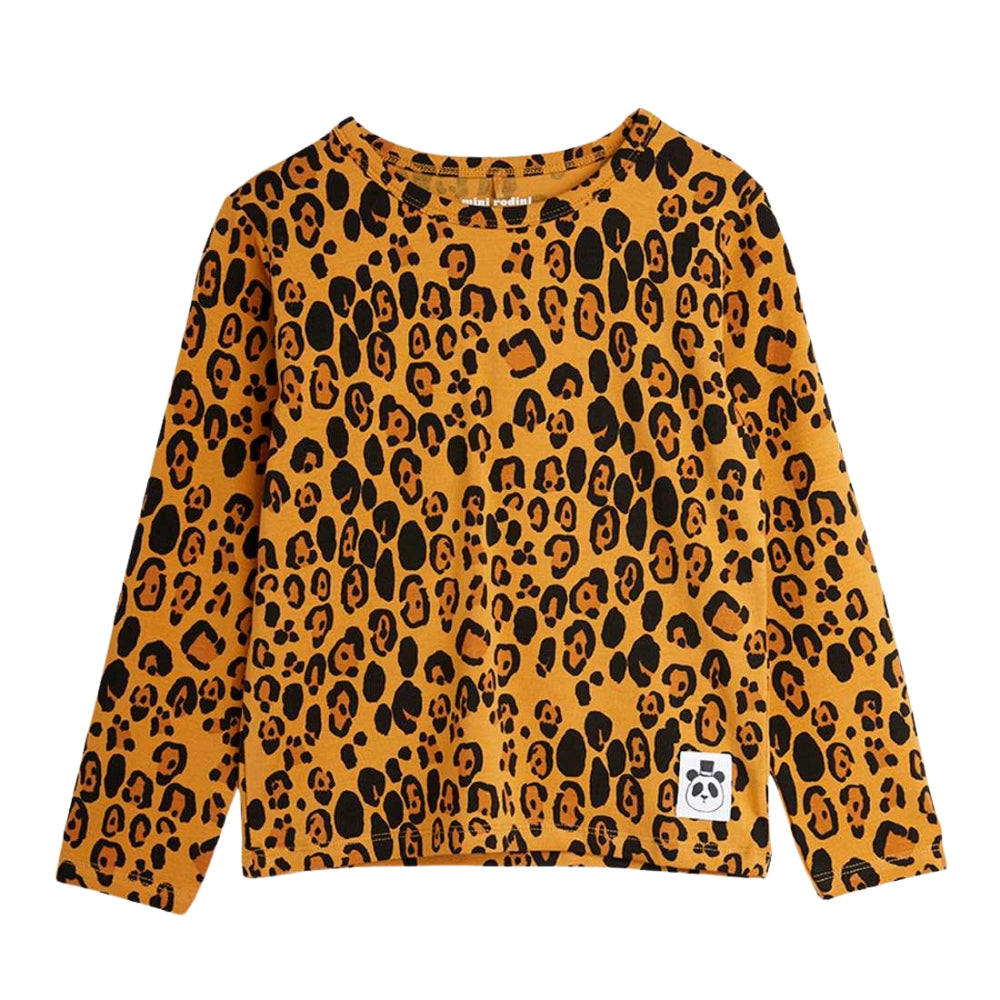 Mini Rodini Koszulka dla dziecka Leopard