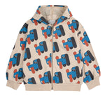 Bobo Choses Bluza z kapturem dla dzieci Doggy Mate all over Offwhite