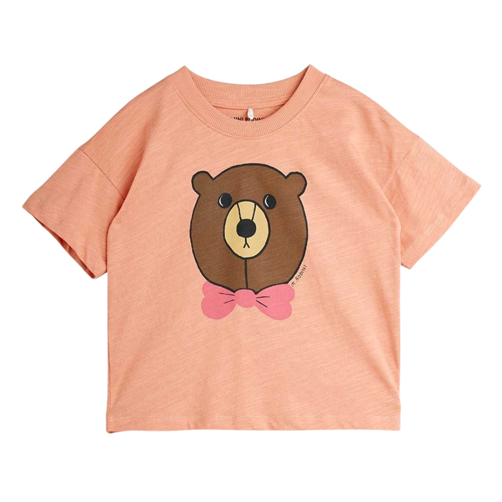 Mini Rodini Koszulka dla dzieci Bear Pink