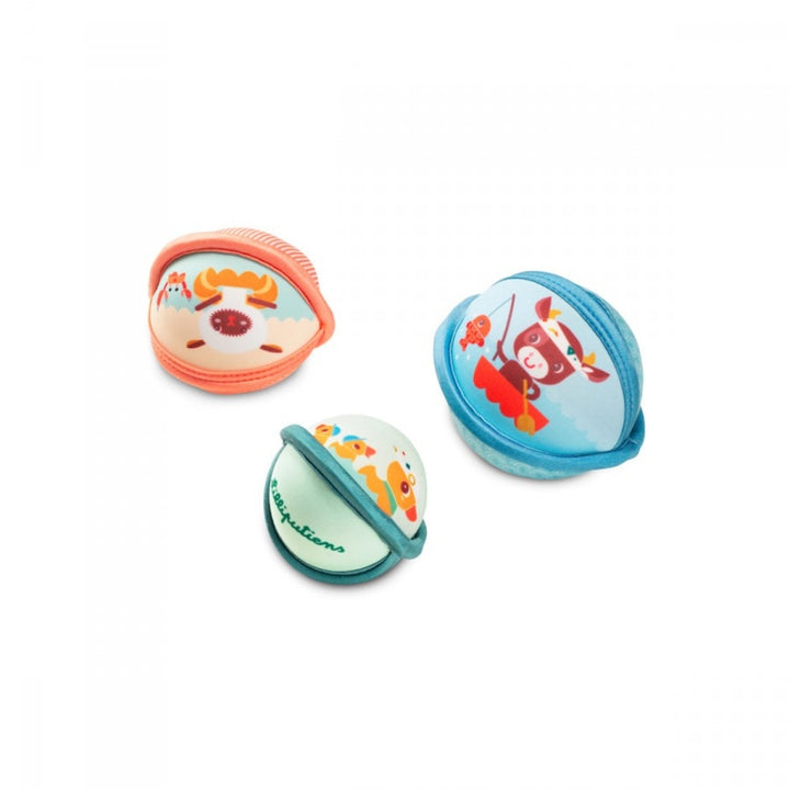 Lilliputiens Zabawka do kąpieli dla dziecka zestaw 3 piłeczek Farma