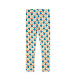 Bobo Choses Legginsy dla dziewczynki Geometric Scacs all over Offwhite
