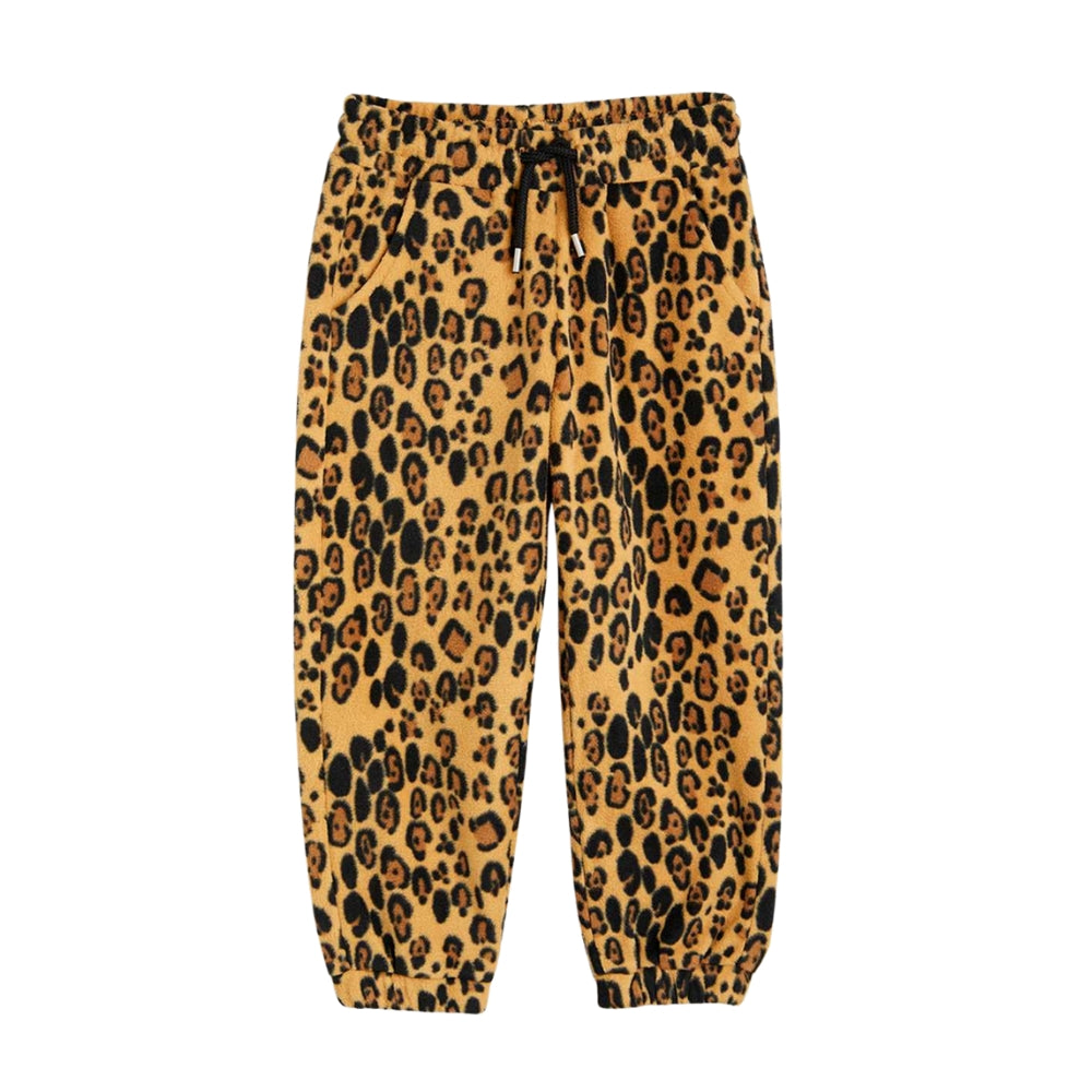 Mini Rodini Spodnie polarowe Leopard