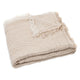 Jollein Kocyk muślinowy 75x100cm Fringe Stripe Biscuit