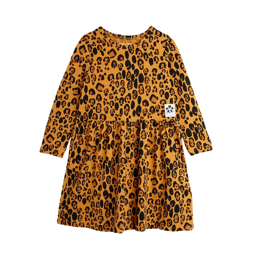 Mini Rodini Sukienka dla dziewczynki Leopard
