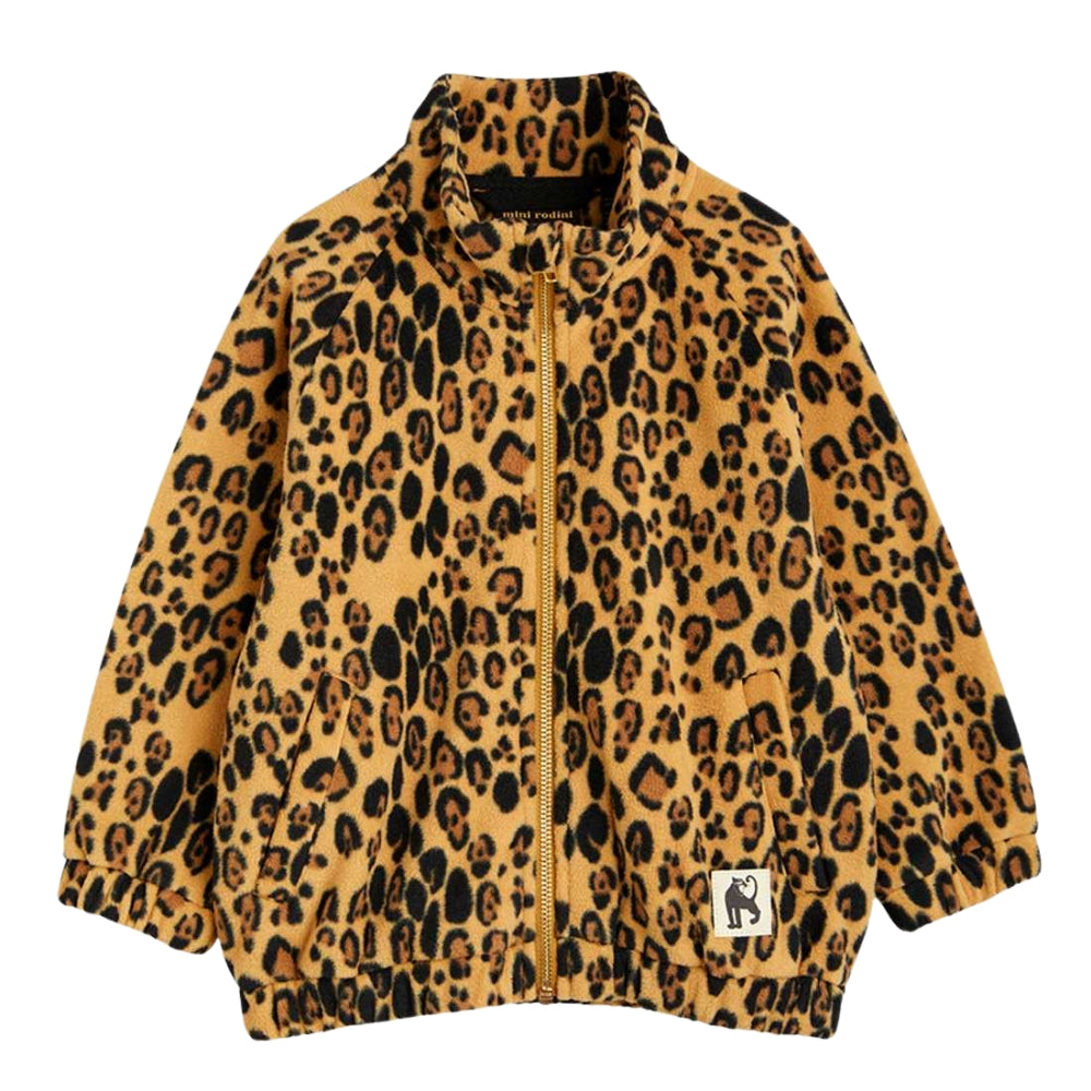 Mini Rodini Kurtka polarowa Leopard