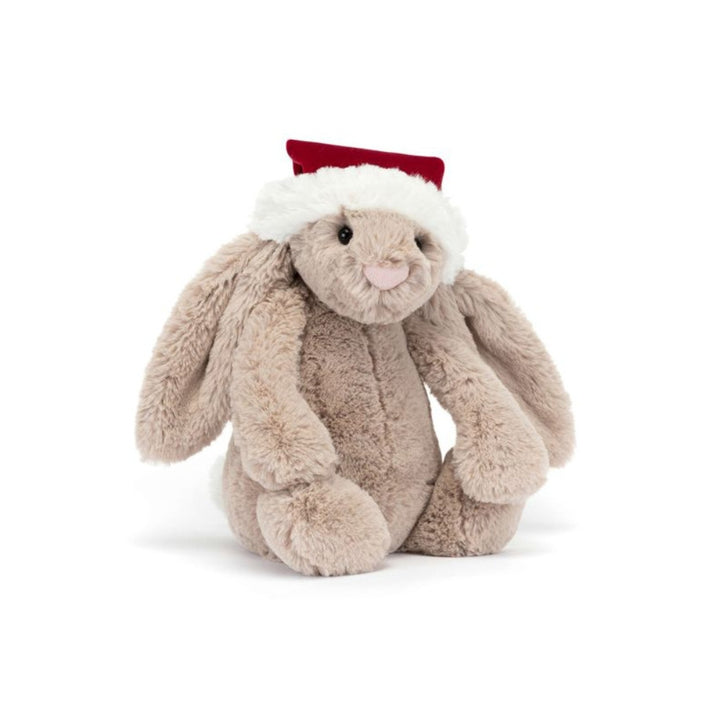 Jellycat Maskotka królik beżowy w czapce mikołaja 31 cm