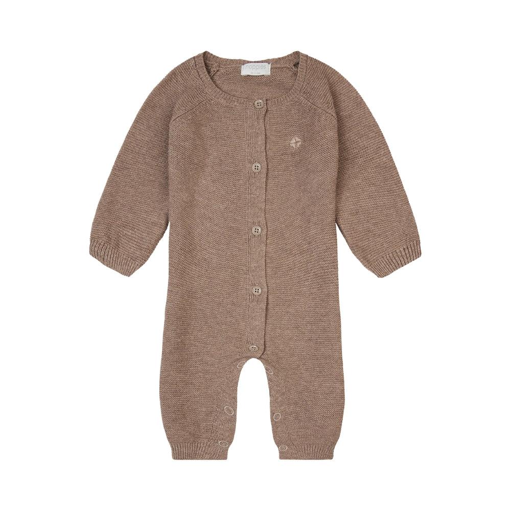 Noppies Kombinezon dla niemowlaka Monrovia Taupe Melange