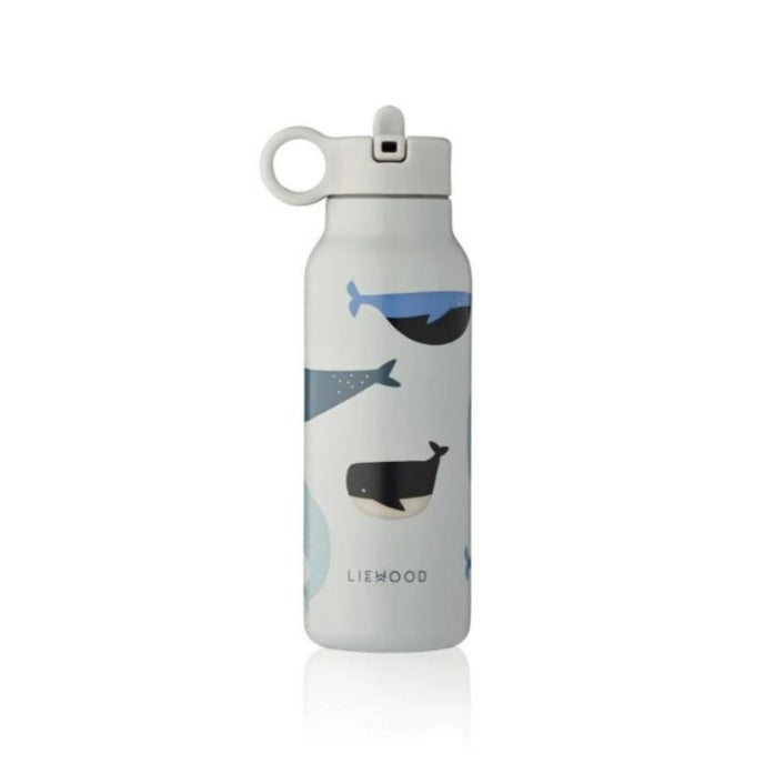 Liewood Butelka termiczna dla dzieci 350 ml Whales Cloud blue
