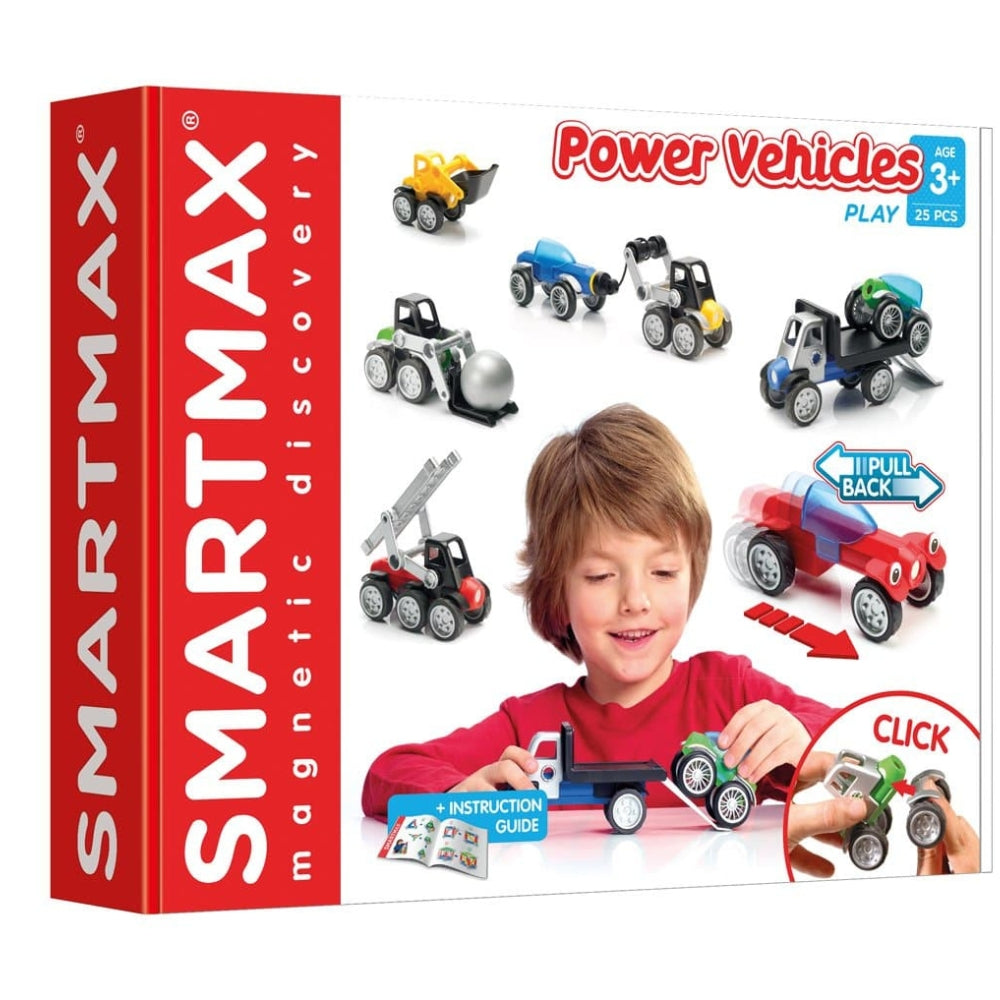 SmartMax Klocki magnetyczne dla dzieci Power Vehicles Mix
