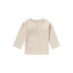 Noppies Koszulka dla niemowlaka z długim rękawem Nanyuki Oatmeal Melange