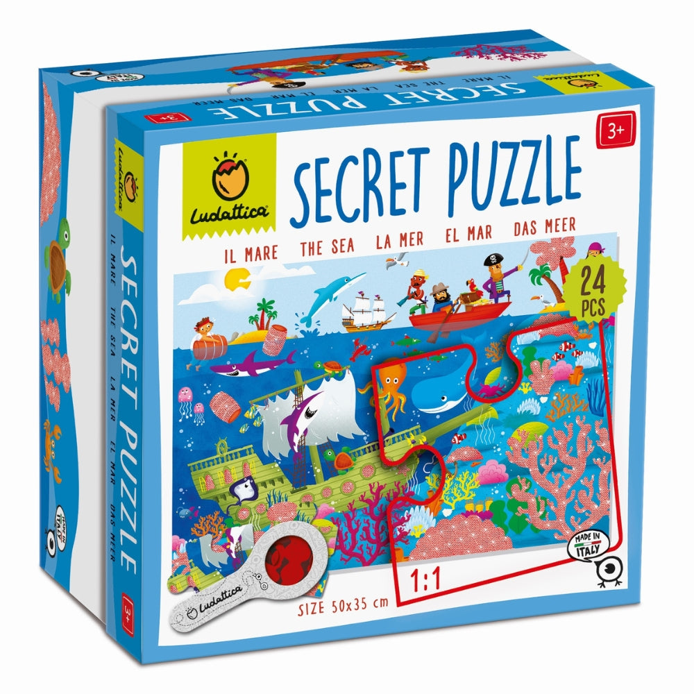 Ludattica Puzzle dla dzieci z ukrytymi motywami Morze