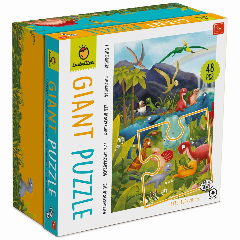 Ludattica Duże puzzle dla dzieci Dinozaury