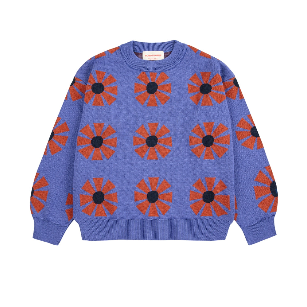 Bobo Choses Sweter dla dzieci Kaleidoscope All Over Purple