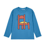 Bobo Choses Koszulka dla dzieci z długim rękawem Chair Blue