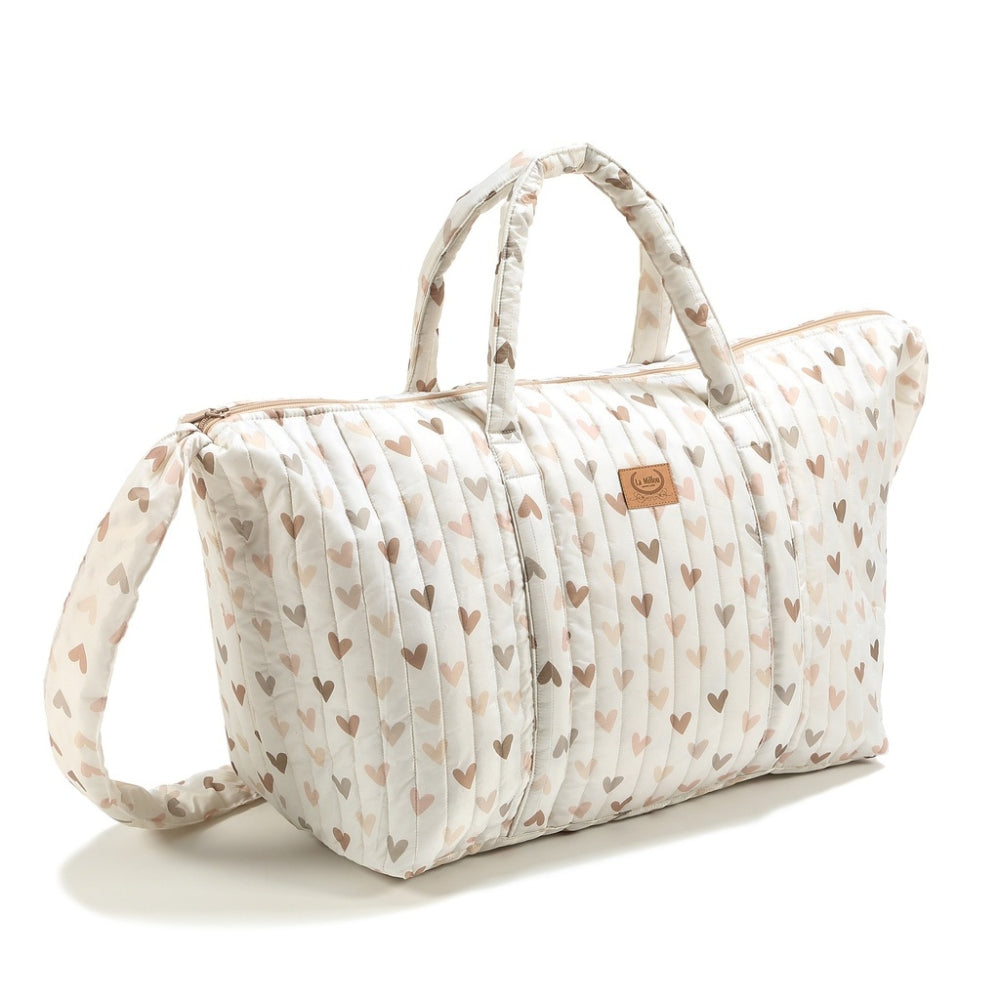 La Millou Torba dla mamy weekendowa Ortalion Heartbeat Beige