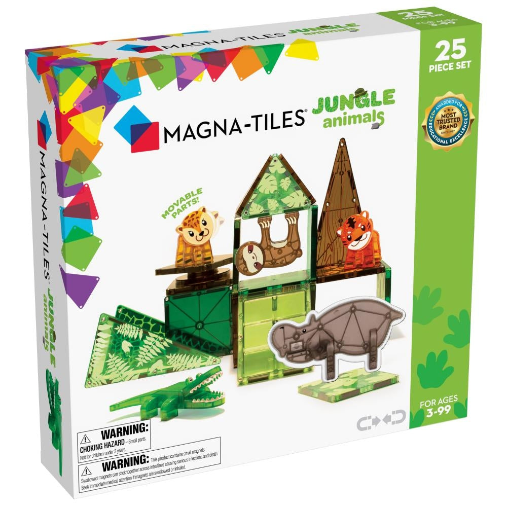 Magna Tiles Klocki magentyczne dla dzieci Jungle Animals 25 el.
