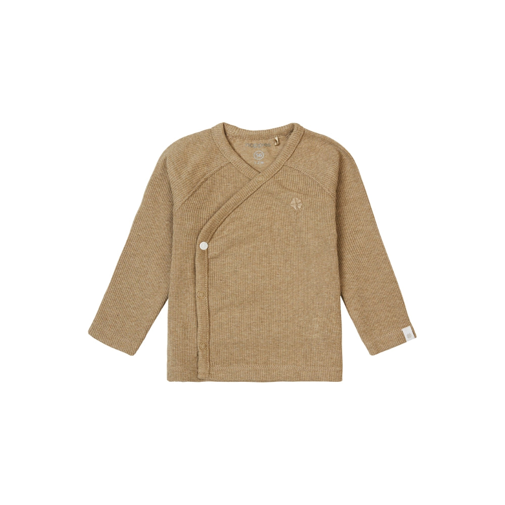 Noppies Koszulka dla niemowlaka z długim rękawem Nanyuki Light Green Melange