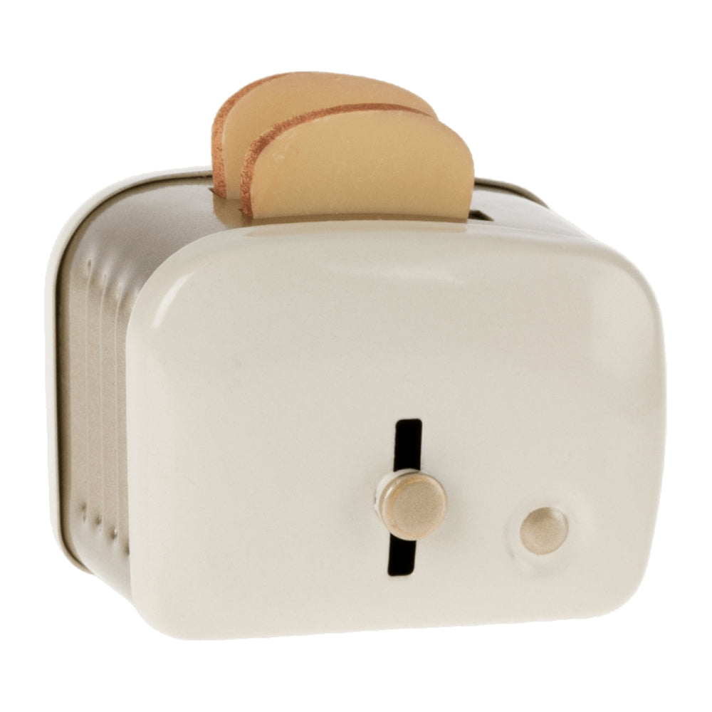 Maileg akcesoria Miniaturowy Toster z Pieczywem Biały