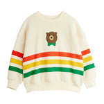 Mini Rodini Bluza dla dzieci Bear stripe Ecru