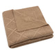 Jollein Kocyk dla niemowlaka Check Knit Biscuit 100 x 75 cm