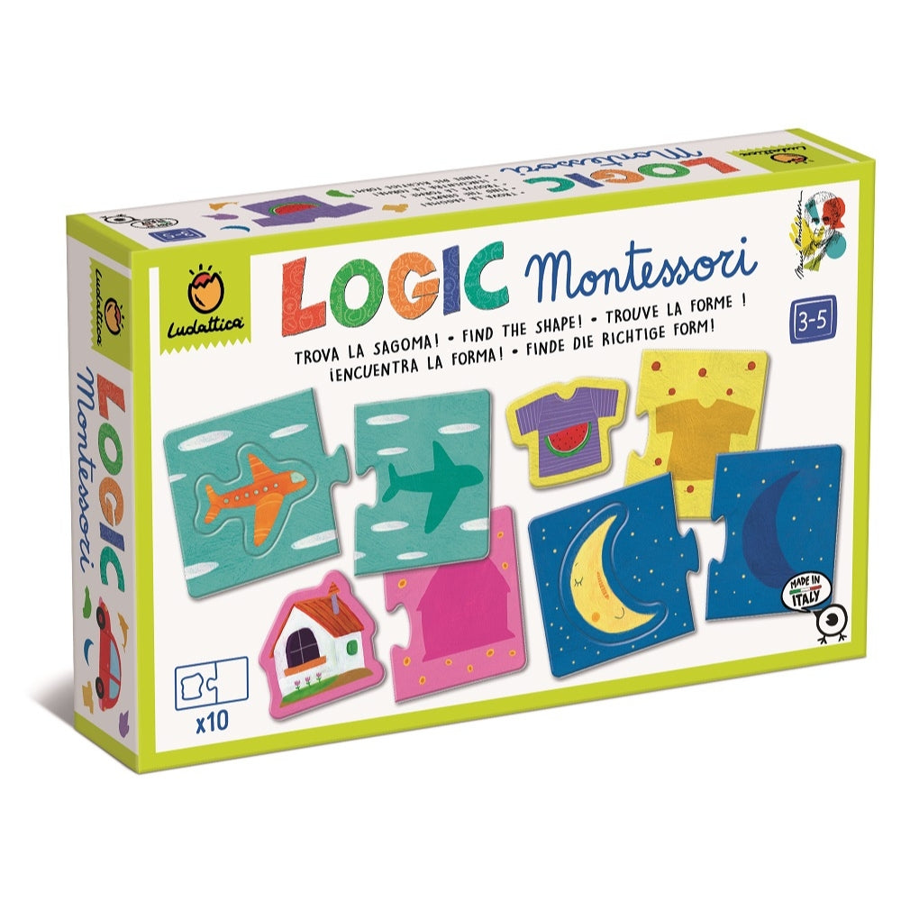 Ludattica Puzzle dla dzieci układanka montessori kształty