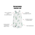 Sleepee Śpiworek do spania Grow Up Vintage Animals Sky Blue