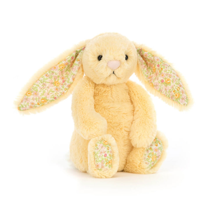 Jellycat Królik 31 cm Kwieciste uszy Żółty