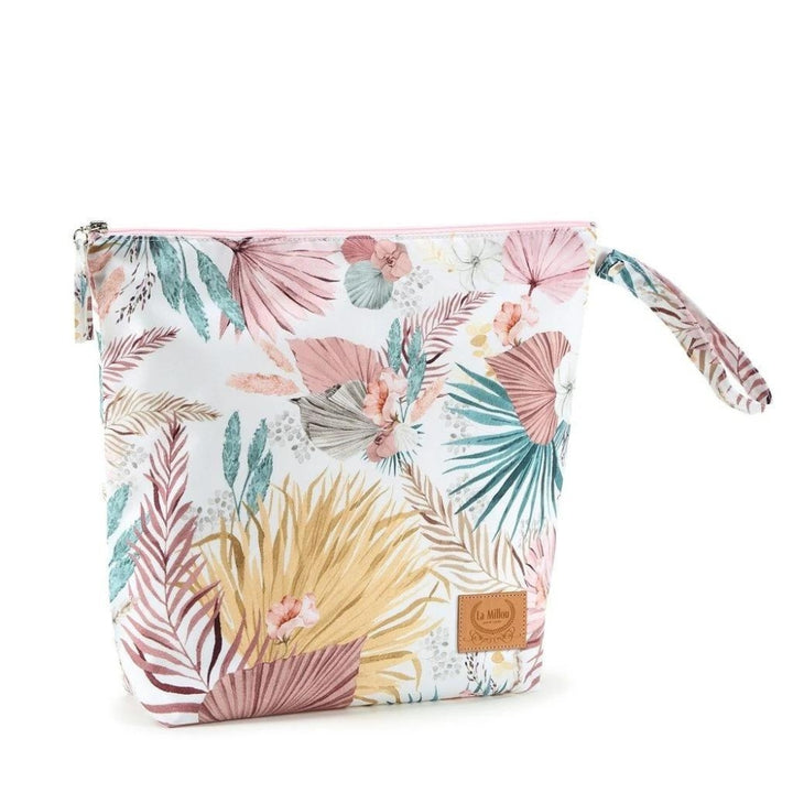 La Millou Kosmetyczka damska Waterproof Travel Bag XL Boho Palms Light