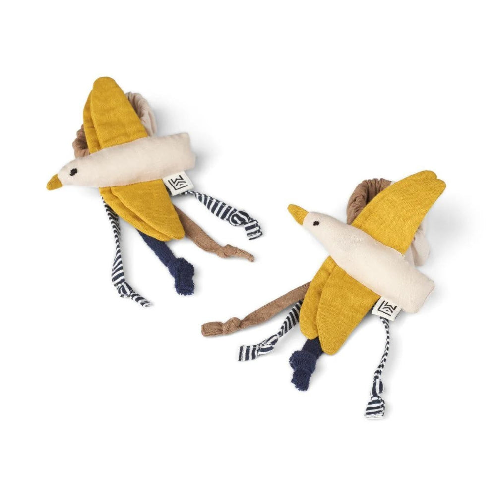 Liewood Grzechotka dla niemowlaka 2-pack Willy Bird Sandy